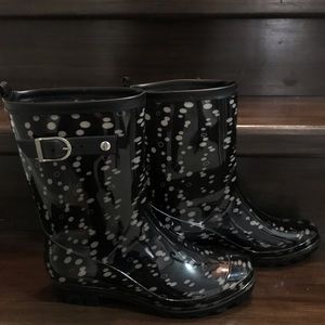 Polka Dot Rain Boots